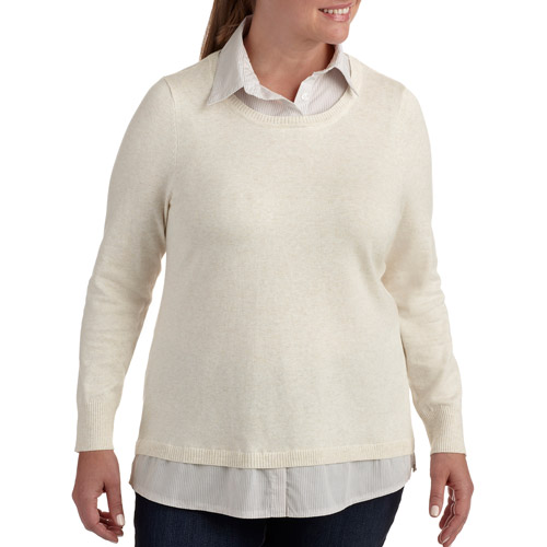 Women's PlusSize Career Essentials 2fer Sweater Top