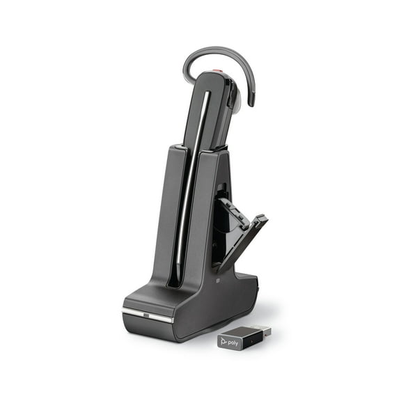 Plantronics SAVI 8245 UC, USB-A, DECT 6.0 Headphones, Black