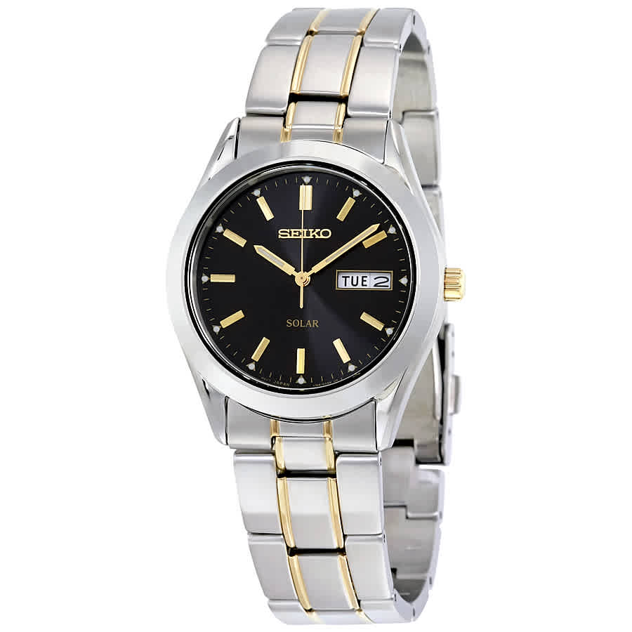 Buy Seiko Mens Solar - Black Dial - Two-Tone - 10 Month Power Reserve - Day- Date Online at Lowest Price in Ubuy Nigeria. 47768468