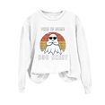 thumbnail image 2 of Ailaofu Halloween Sweatshirt for Women Funny Ghost Graphic Shirt Spooky Season Long Sleeve Tops, 2 of 3
