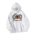 thumbnail image 2 of Sudadera con capucha con cordón, camisetas suaves blancas de moda para trabajo de acampada en la calle XL Yuyangstore Sudadera con capucha, 2 of 8