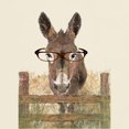 thumbnail image 3 of CafePress - Humorous Smart Ass Donkey Painting T Shirt - Light T-Shirt - CP, 3 of 4