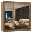 thumbnail image 1 of Ropero Closet Madesa Monaco 3 Puertas Corredizas con Espejo - Marrón Madesa 10933E, 1 of 9