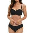 thumbnail image 1 of Traje de baño para mujer, bikini de tirantes sin espalda de color liso para mujer, trajes de baño para mujer, conjuntos de bikini para mujer, trajes de baño de bikini para mujer, 1 of 8