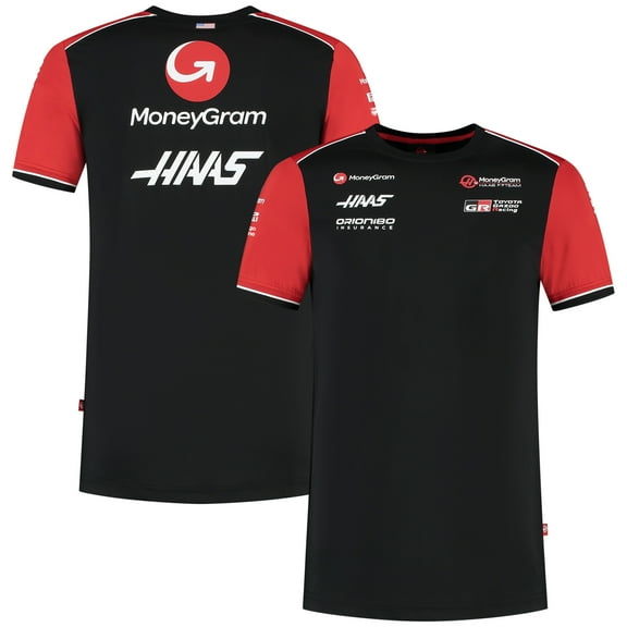 Men's Haas F1 Black Team Fitted T-Shirt