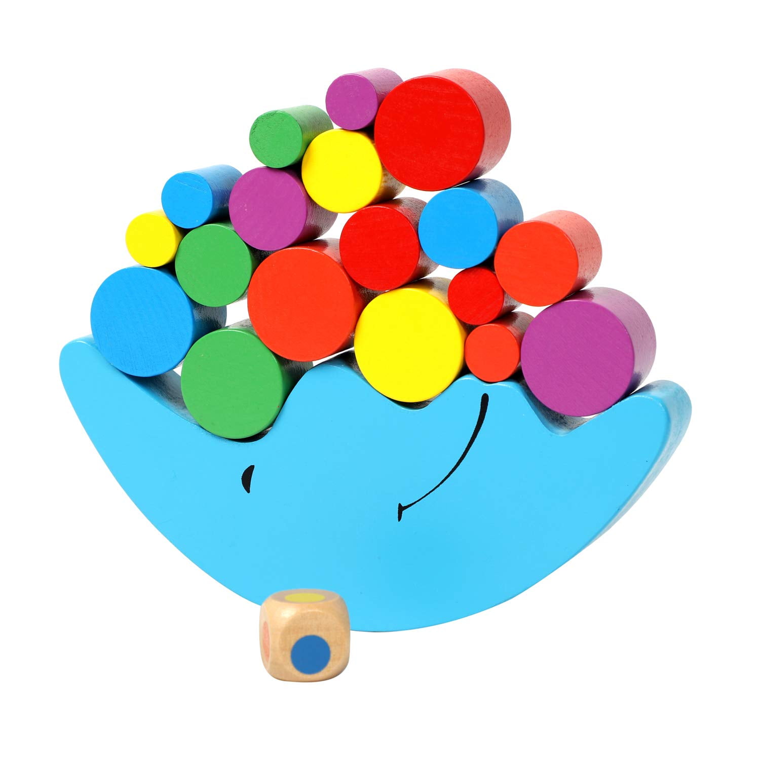 Sorting Toy Balancing Moon Stacking Wooden Toy for 3 Years Old Suitable for Montessori Learning Toys of Wood Oxford Wooden Stacking Blocks Balancing Game