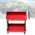 thumbnail image 4 of Mini Chariot Utilitaire Roulant, Chariot de Rangement à 2 Niveaux pour Outils, Chariot à Outils Roulant sur Roues, Atelier Mobile Garage Accessoires de Réparation RC pour 1/8 1/10 1/12 1/16, 3.4x1.7x3.3 Pouces, 4 of 7