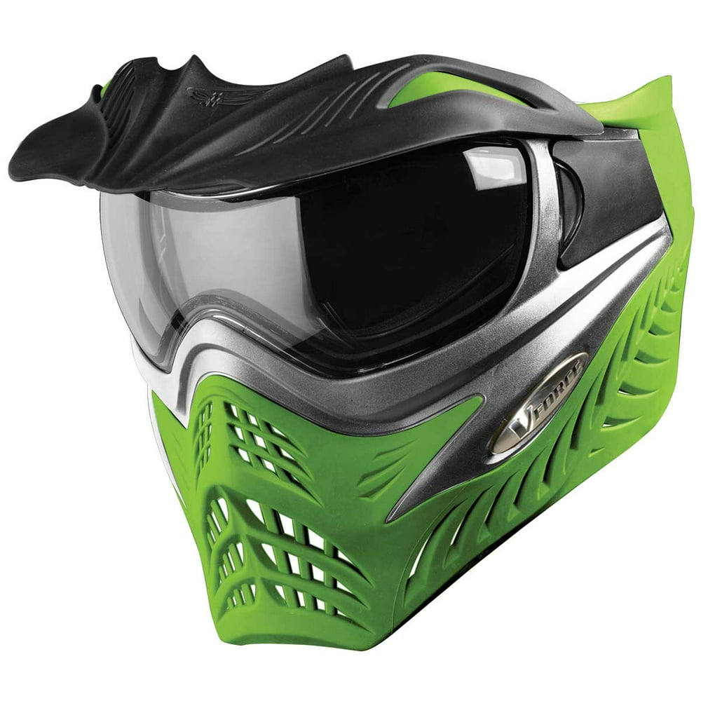 VFORCE Grill Paintball Mask / Goggle Grey on Lime Green Walmart