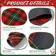 thumbnail image 3 of Christmas Plaid Dish Drying Mat for Kitchen Counter 12x19.5 Inch Christmas Coffee Bar Mat Small Absorbent Holiday Dish Drainer Pad for Winter Kitchen Decor, 3 of 6