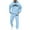 Light Blue, variant on Men's Tracksuits 2 Piece Set Classic letter print Casual Hoodie Sweatshirt and Joggers Sweatpants Sets Running Sport Suits Clothes Outfits Brown L