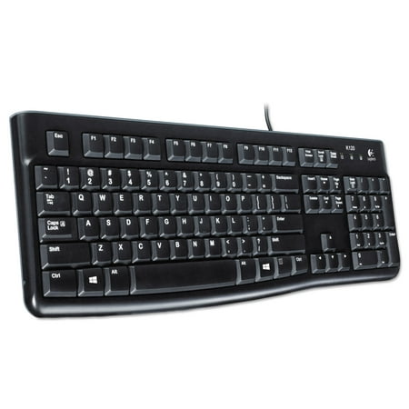 Logitech K120 Ergonomic Desktop Wired Keyboard, USB, (Best Keyboard For Wow)
