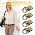 thumbnail image 2 of 4Pcs Metal Bag Buckles Sturdy Women Chain Bag Buckles Suitcase DIY Buckles, 2 of 6