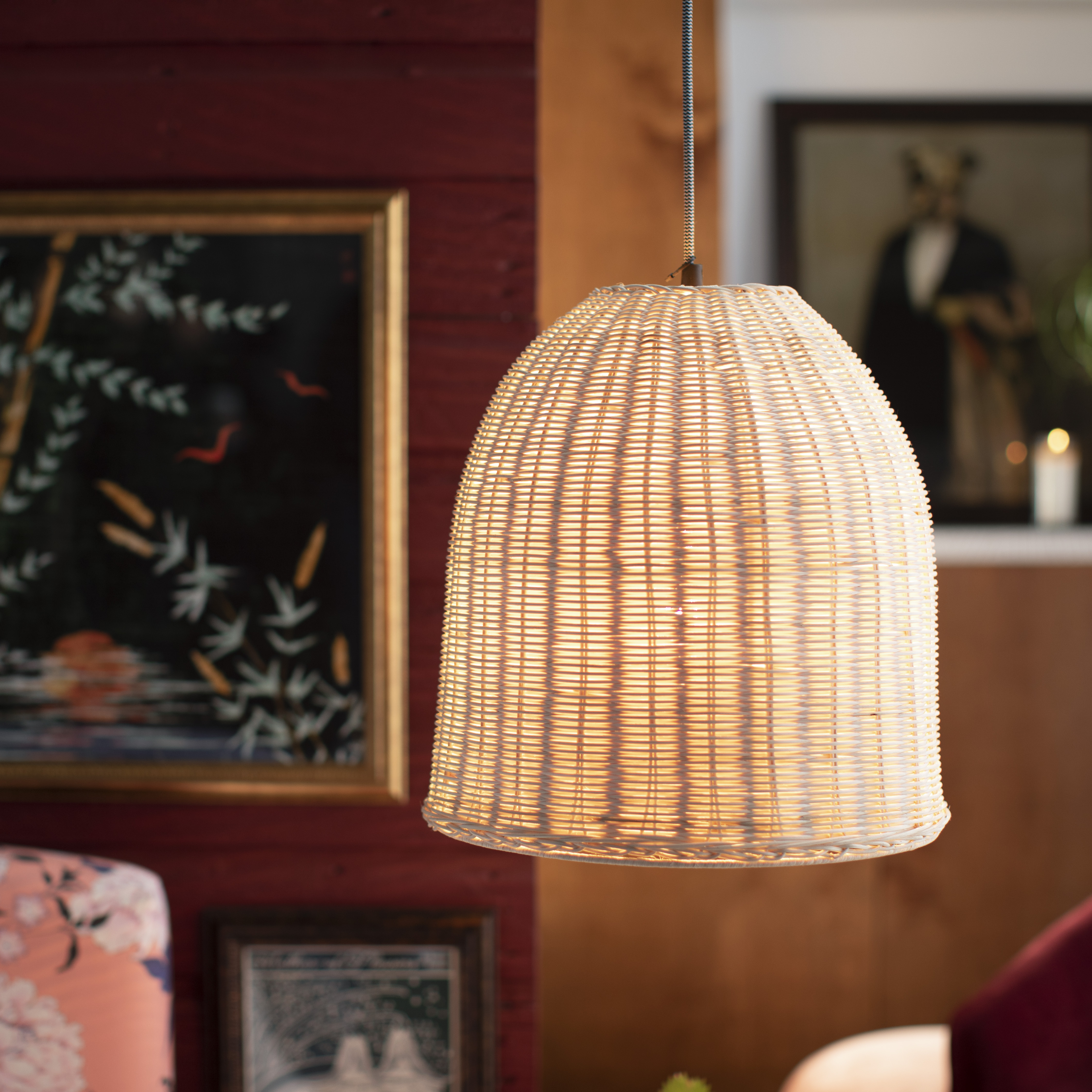 Rattan Pendant Light by Drew Barrymore Flower Home - image 3 of 7