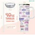 thumbnail image 2 of Mom Affirmation Tumbler 40oz - Inspirational Gifts for New Mommy - Stainless Steel Mug with Handle & Straw - Mothers Day Gift from Daughter Son Husband, 2 of 6