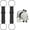 Black, variant on Multi Use Strong Adjustable Luggage Connector Straps for Suitcases,Flexible Luggage Accessories Elastic Fastening Bag Strap
