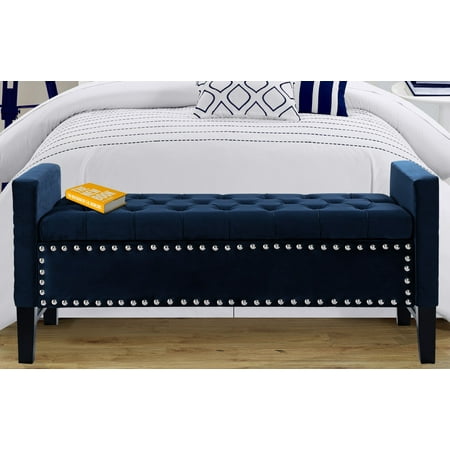 Chic Home Harvey Neo Traditional Velvet Tufted Storage Bench Chic Home Harvey Neo Traditional Velvet Tufted Storage Bench
