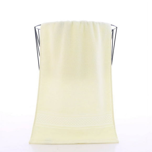 Nvzi Toallas de baño y toallas de algodón de 2 piezas, 27,56 x 55,12 pulgadas, ligeras y de secado rápido (beige)