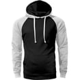 thumbnail image 2 of Ma Croix Men's Heavyweight Premium Pullover Hoodie Two Tone Raglan, 2 of 4