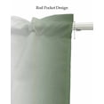 thumbnail image 5 of Sage Green White Ombre Kitchen Valances for Windows Farmhouse Linen Window Valance Curtain for Living Room Window Treatment Minimalist Gradient Farmhouse Valance Rod Pocket Topper Drape, 60 x 18 Inch, 5 of 6