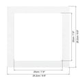 thumbnail image 2 of Uxcell 9.9" x 9.9" Picture Mat, Cut Frame Mattes for 8" x 8", White 14 Pack, 2 of 6
