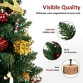 thumbnail image 5 of Gallickan Mini Christmas Tree, 2 Foot Prelit Tabletop Tree for Desk and Room, Small Artificial Christmas Tree with Lights, Holiday Decoration for Home Office, 5 of 7