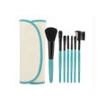 thumbnail image 2 of 7 Piece Travel Cosmetic Beauty Set Roll Up Case with Snap and Bonus Drawstring Bag, 2 of 4