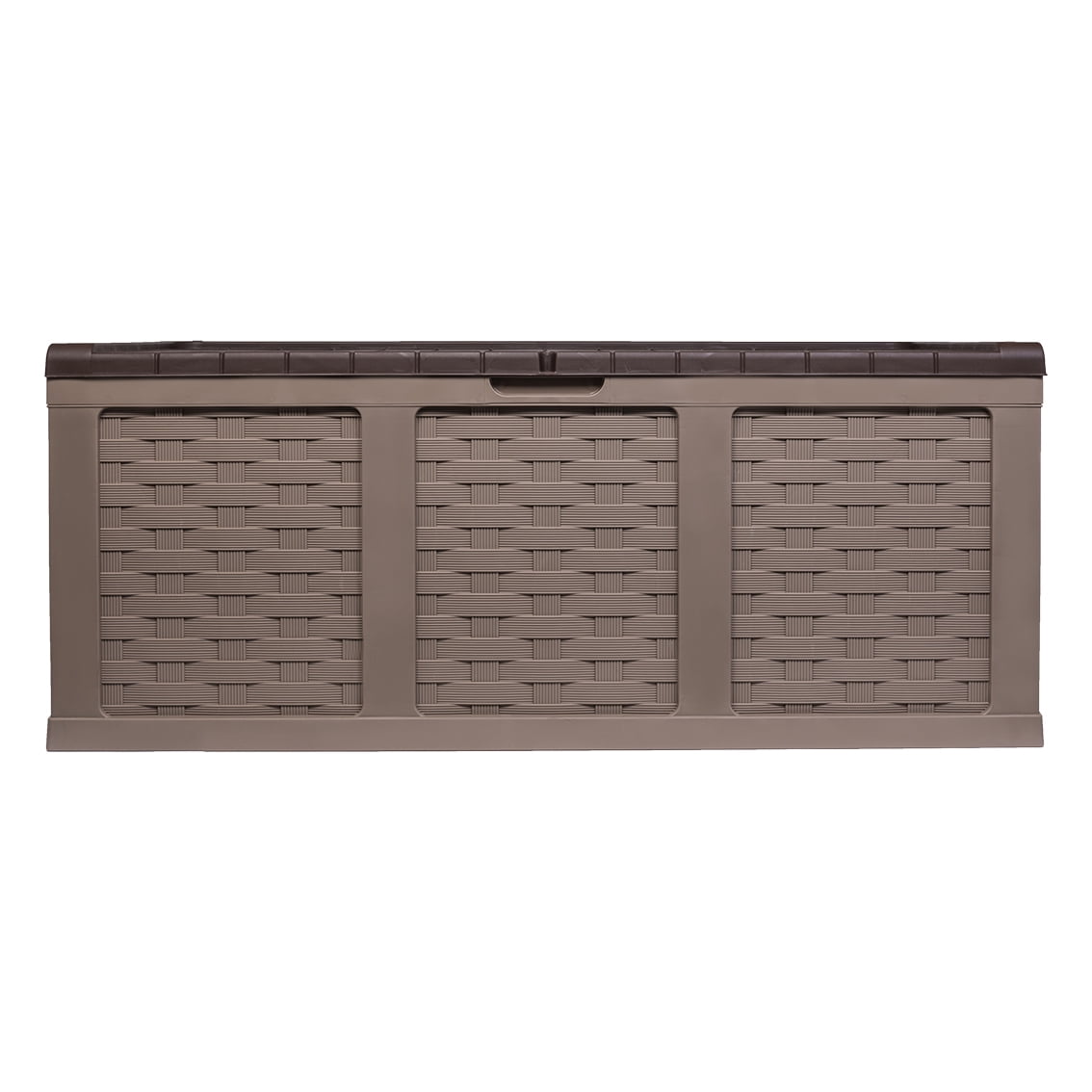 Starplast 153 Gallon Plastic Deck Box, Mocha Brown