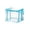 Blue, variant on Yhmxh Clear PVC Clothes Storage Box with Zipper & Reinforced Handles, Foldable Transparent Clothing Organizer Bin, Dustproof Stackable Storage Container for Closet Sweaters, Shirts, Bedding, Toys