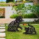 thumbnail image 3 of Decoración de jardín para gatos, 3 piezas de silueta de gato de metal con soporte fijo, decoración de gato negro de Pascua para césped, porche, patio, decoración de jardín al aire libre, 3 of 5