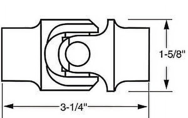 Borgeson 115225 Stainless Steel U-Joint