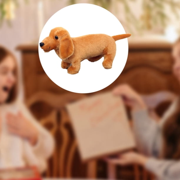 Lindo juguete de peluche de perro para abrazar, juguete de dibujos animados divertido para niños, adornos decorativos para sofá, juguete de peluche de 30 centímetros