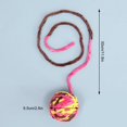 thumbnail image 2 of Cat Toy Ball Wool Interactive Funny Cat Pom Pom Toy Kitten Play Ball with Bell, 2 of 10