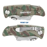 Sheffield Quick Change Folding Utility Knife, 6.5 inch, Camo
