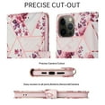 thumbnail image 6 of Dteck Marble Patterned Case for Apple iPhone 12 Pro Max 6.7-inch,Magnetic Leather Card Holder Wallet Kickstand Case Flip Shockproof Protective Cover with Strap,Rosegold, 6 of 8