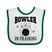 Inktastic Future Bowler in Training Bowling Boys or Girls Baby Bib