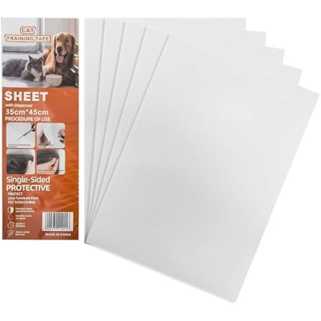 Scratch Protectors Furniture - Peel-and-Stick Removable, 5.91 Inch Cat Furniture Protection for Home & Apartment, Adhesive Tape, Shield with Easy Application, Sofa & Door Frame Guard(30cmx45cm)