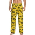 thumbnail image 2 of Goofa Vintage Excavator Printed Soft Pajama Pants for Men, Wide Leg Comfy Casual Lounge Yoga Pants-XX-Large, 2 of 9