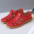 thumbnail image 5 of Bibifish Womens Flat Sandals Multi Cutout Non Rubber Sole Closed Toe Sandals Breathable Summer Daily Casual Walking Sandals, 5 of 9