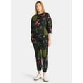 thumbnail image 2 of Wicked Women's Graphic Print Fleece Sweatshirt with Long Sleeves, Sizes XXS-XXL, 2 of 5