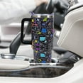 thumbnail image 4 of Math Tumbler - 40Oz Stainless Steel Insulated Water Bottle with Lid and Straw - Christmas Teacher Gift, 4 of 5