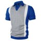 thumbnail image 5 of Ceisia Men's Polo Shirt | Slim Fit Short Sleeve Color Block Patchwork Stripe Polo | Breathable Wrinkle-resistant (Multiple Combinations) Gift, 5 of 8
