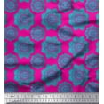 thumbnail image 1 of Soimoi Georgette Viscose Fabric Floral Mandala Print Sewing Fabric Yard 42 Inch Wide, 1 of 3