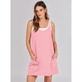 thumbnail image 4 of ANRABESS Women Athletic Dress Summer Tennis Workout Active Sports Mini Romper Dress Built in Shorts Travel Vacation Clothes Pink XX-Large, 4 of 12
