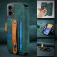 thumbnail image 6 of Decase Fashion Anti-Scratch Case for Motorola Moto G 5G (2024) Shockproof Wallet Cover with RFID Blocking Wrist Strap Flip Credit Card Holder Slot, Folio PU Leather+TPU Bumper Back Cover,Green, 6 of 6