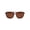 Matte Brown, variant on Polarized Mens Thin Plastic Rectangular Officer Racer Sunglasses Matte Brown
