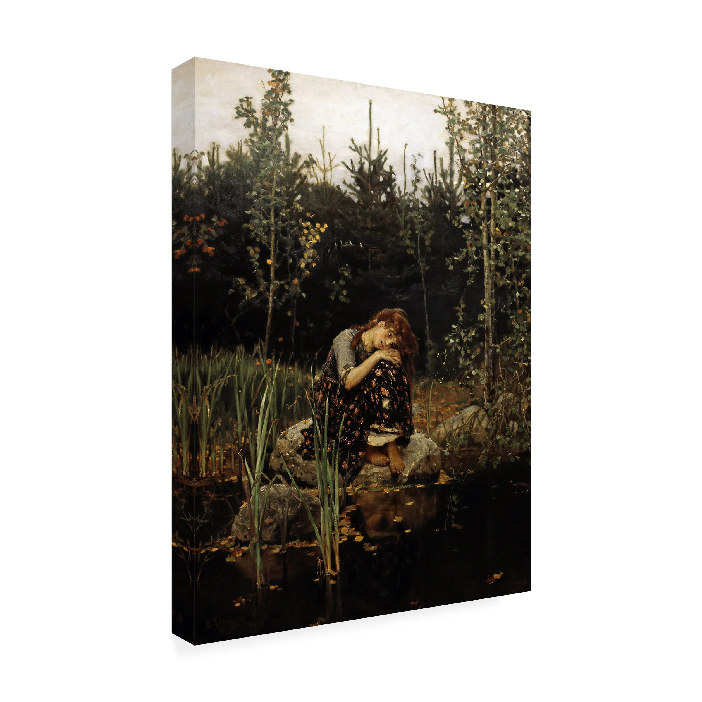 Viktor Vasnetsov 'Alyonushka' Canvas Art