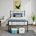 thumbnail image 3 of Giantex Twin-XL Platform Bed Frame, Mattress Foundation w/Headboard & Footboard, No Box Spring Needed, Easy Assembly, 3 of 8
