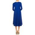 thumbnail image 4 of MOA Collection Women's A-Line Long Dress with 3/4 Sleeves and Relaxed Round Neckline, 4 of 7