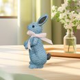 thumbnail image 4 of Binwennn 7 Garden Dog Statue Vine Effect Resin Rabbit Easter Decoration Table Rabbit Easter Decoration Spring Rabbit Decoration Statues Family Farmhouse Statues, 4 of 6