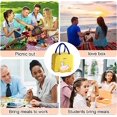 thumbnail image 4 of Bolsa de almuerzo con aislamiento de monedas de pato, bolsa de almuerzo con aislamiento de oficina, lona impermeable para mujeres, hombres, escuela y oficina, niñas y niños ER, 4 of 5